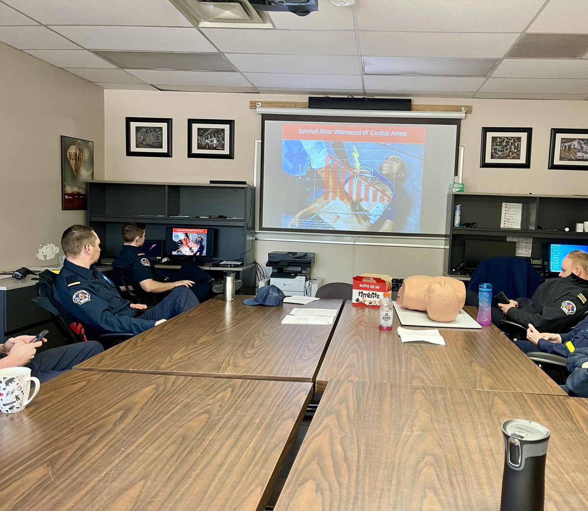 Your RDES Firefighter/Paramedics learning High Performance CPR to increase the chances of survival in a cardiac arrest. #alwayslearning