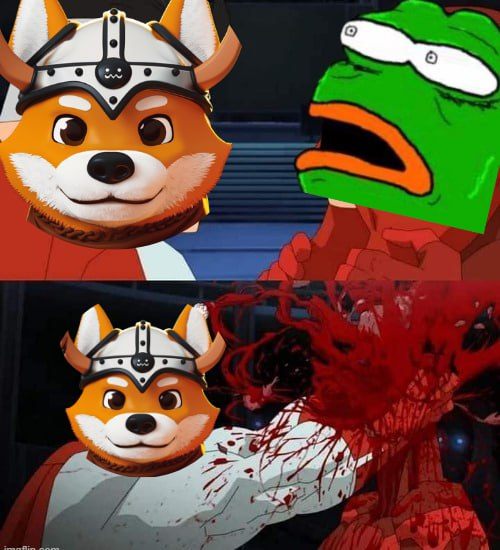 floki20erc's tweet photo. $PEPE thinking he's the best meme. 

Meanwhile, $FLOKI and #FLOKI2 

Commence the flippening! 

https://t.co/fruLhCUOSg https://t.co/WpTx3WCEuN