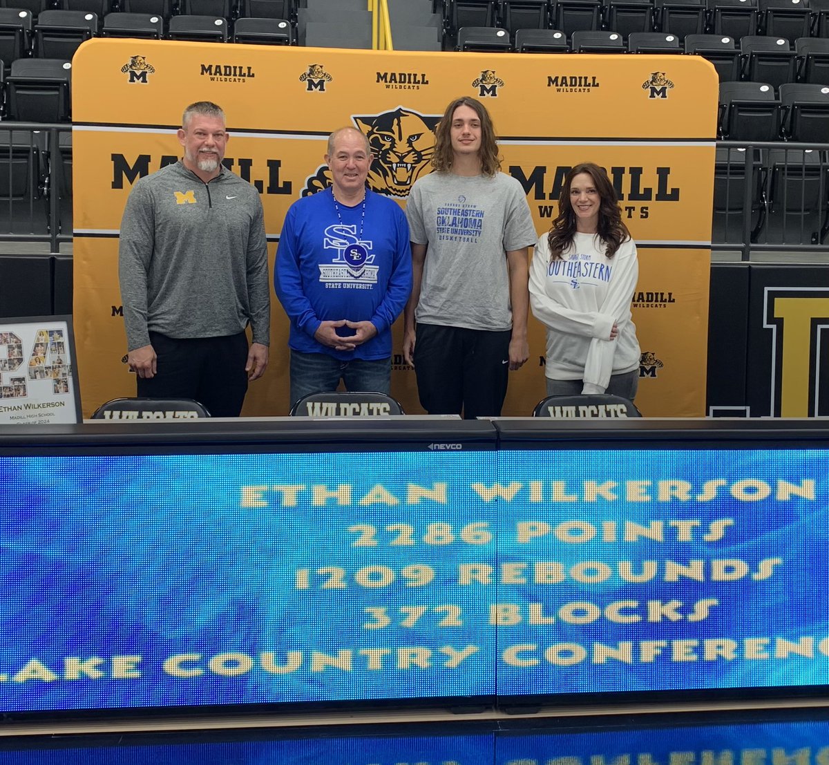 Congratulations Choctaw Tribal member Ethan Wilkerson on signing his letter of Intent to play basketball at Southeastern Oklahoma State University.