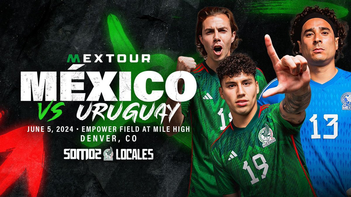 MARK YOUR CALENDARS: #MexTour is coming to @EmpowerField on Wednesday, June 5th, 2024! ⚽️ More info» buff.ly/3TvbpKf