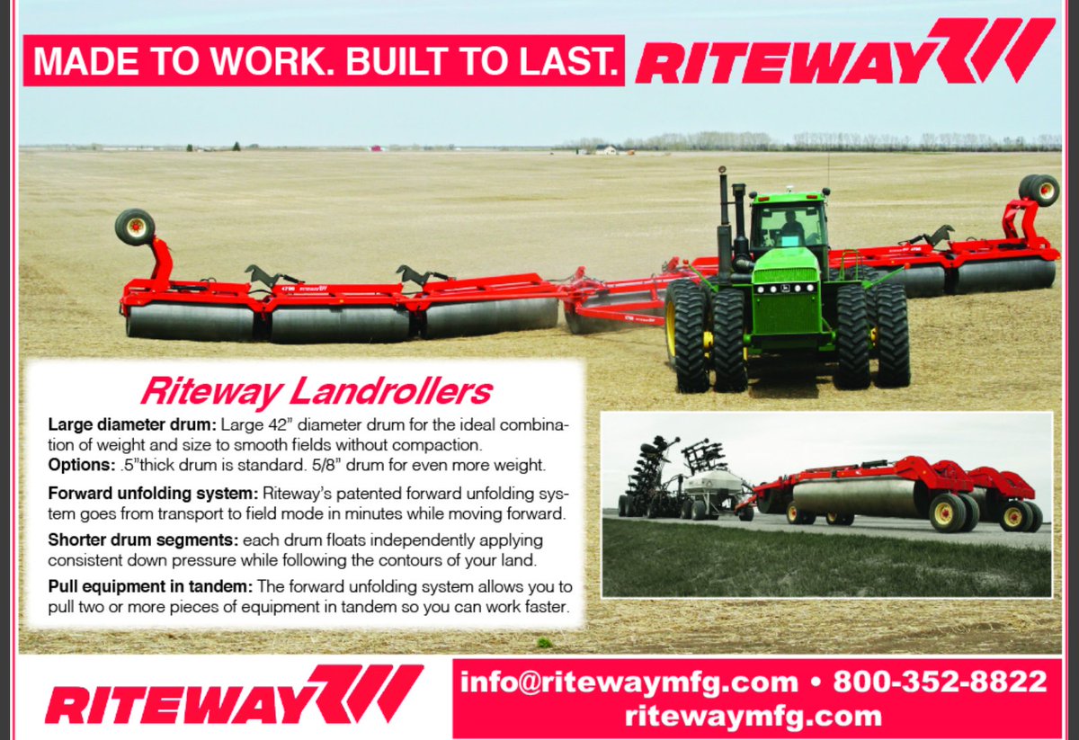 @RiteWayMfgCo manufactures shortline farm equipment designed for seedbed preparation. Known for innovative designs and top-quality, efficient products. See Rite Way Mfg. Co. in #TheBook2024. wherefarmerslook.com/companies/rite… #TheBook, #AgTwitter