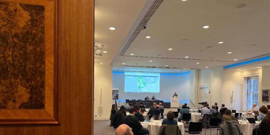 UKHO's tweet image. The @royalsociety and members of the UK Centre for Seabed Mapping met yesterday to discuss the role of #SeabedMapping in ocean science and how quality marine geospatial information can support knowledge sharing between academia and the public sector. ow.ly/LCqr50QQmOQ