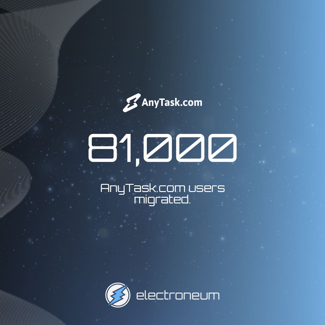 BIG MILESTONE REACHED! 81,407 AnyTask.com users have been migrated across to the new ProjectAurelius #smart #blockchain. Stay tuned for more updates. #migration #transfer #smarttech #blockchaintechnology