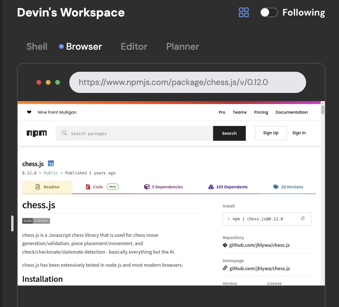 i like how @cognition_labs Devin UI shows you the browser, even though ...
