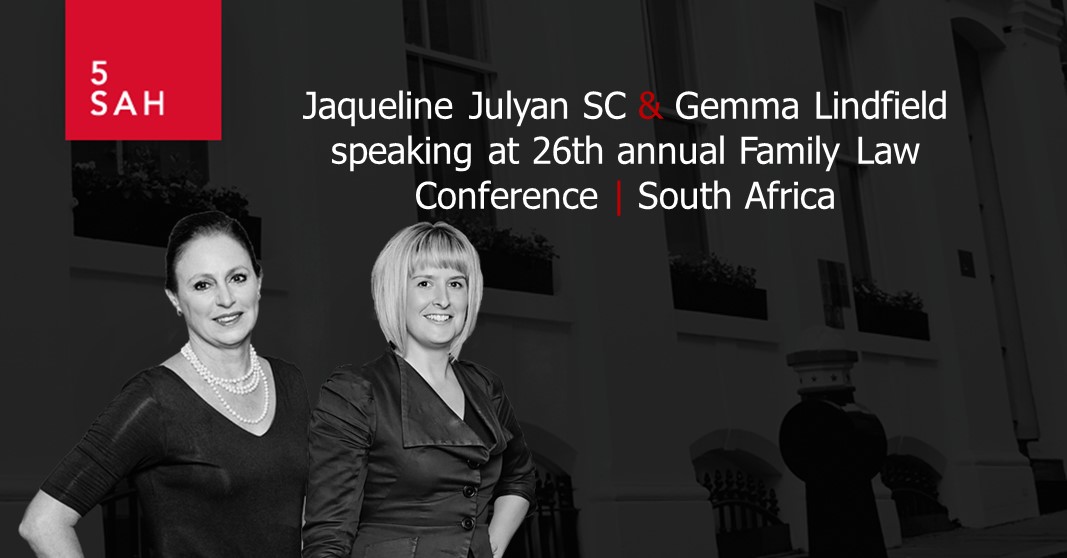 Jaqueline Julyan SC & Gemma Lindfield are speaking at the 26th annual #FamilyLaw Conference held by Miller Du Toit and the University of the Western Cape in South Africa The conference will be held between 13 & 15 March 2024 Find out more here: bit.ly/5SAHJJSCGL #law