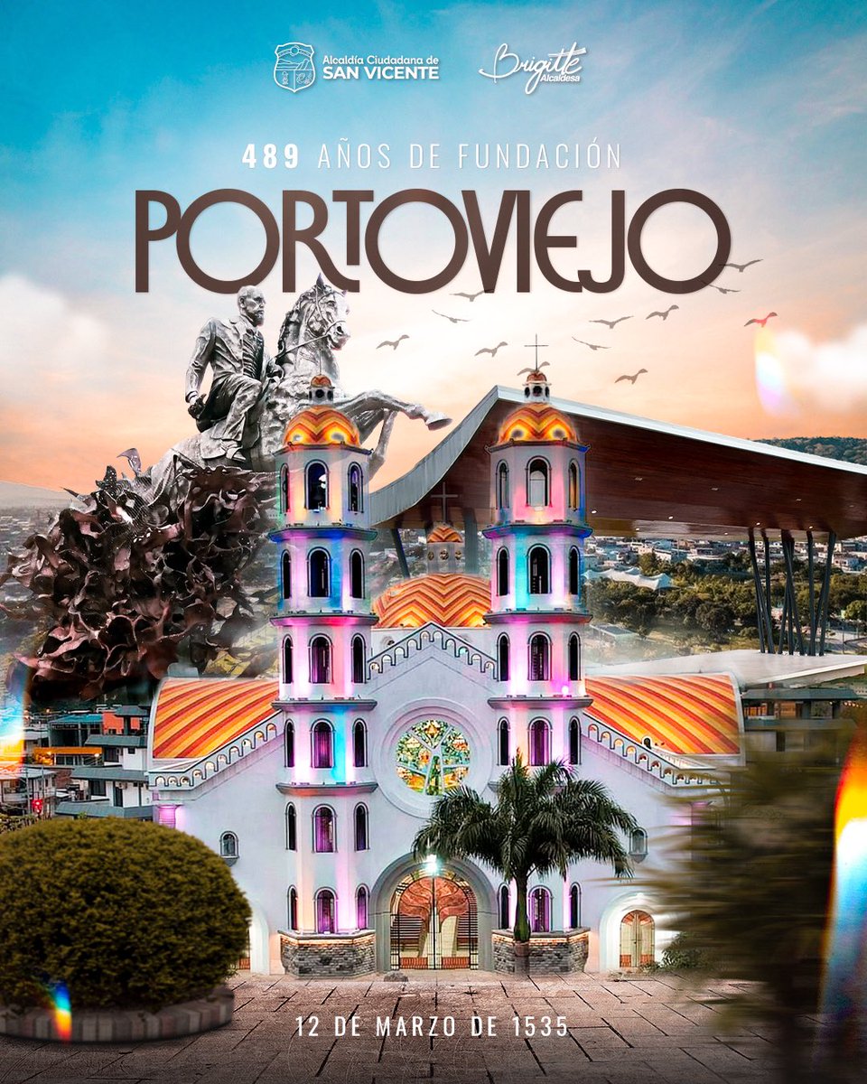 Gad_San_Vicente's tweet photo. Saludamos a Portoviejo en sus 489 años de fundación.
¡Que viva la capital de los manabitas! https://t.co/dZYVjqG2Rw