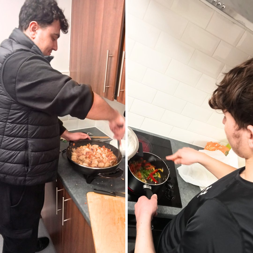 YMCANTyneside's tweet photo. 2 of our residents recently took a trip to the local Halal shop to gather delicious ingredients for a goat curry and Chinese chicken curry 😍 Our residents couldn't wait to taste the dishes after their group boxing session! 🥊🍲
#YMCA #ResidentBonding #OurY https://t.co/U4W3wcAHIx