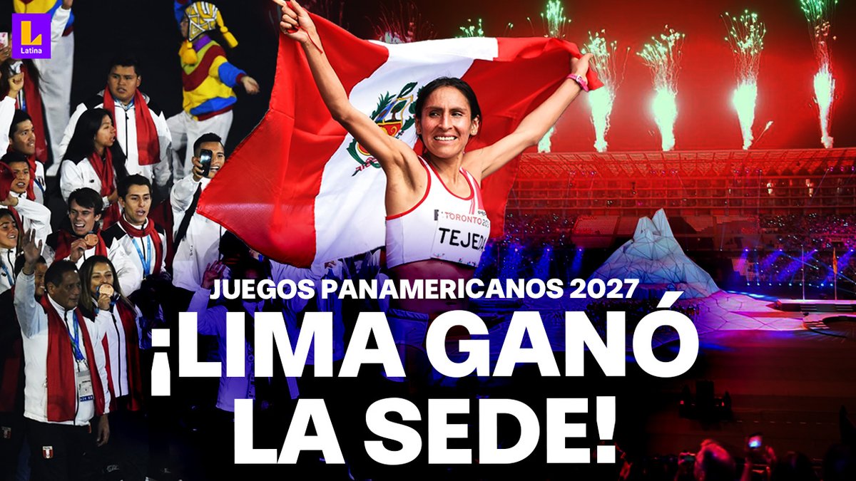 Latina_Noticias's tweet photo. ¡LIMA GANÓ! 🇵🇪 LOS JUEGOS PANAMERICANOS 2027 SE REALIZARÁN EN PERÚ

#VIDEO ➡️ https://t.co/7WwrLyMWV8

📲🖥️ Suscríbete a nuestro canal de YouTube.
#LatinaNoticias https://t.co/hTjN1zEqdZ