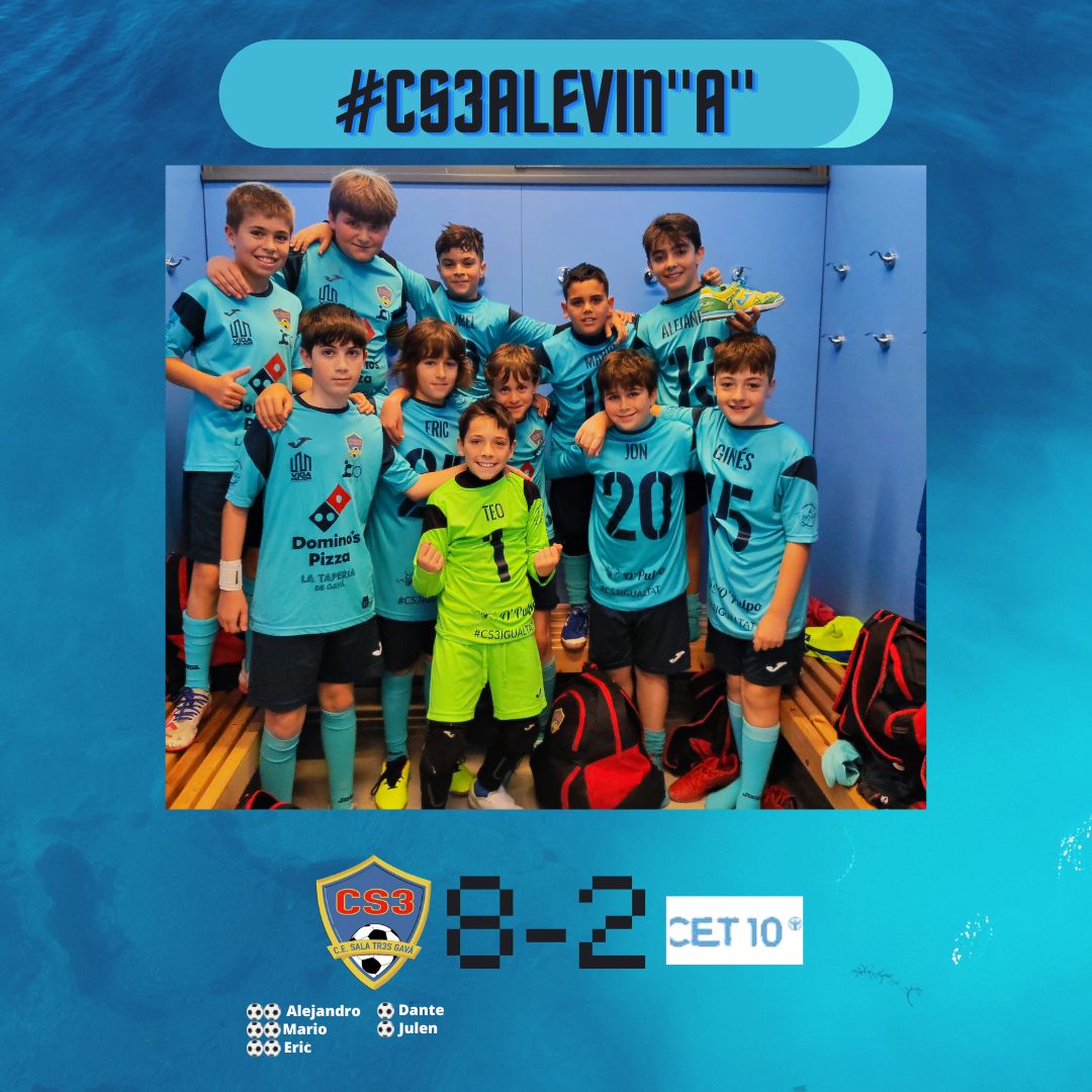 🔵#CS3𝐀𝐥𝐞𝐯𝐢𝐧"𝐀"

➡️Nuestro 𝐀𝐥𝐞𝐯𝐢𝐧"𝐀" tiene un comodo partido en casa y se acerca al objetivo.

#UNIVERSCS3 #CS3Base #CS3 #SalaTr3sGava