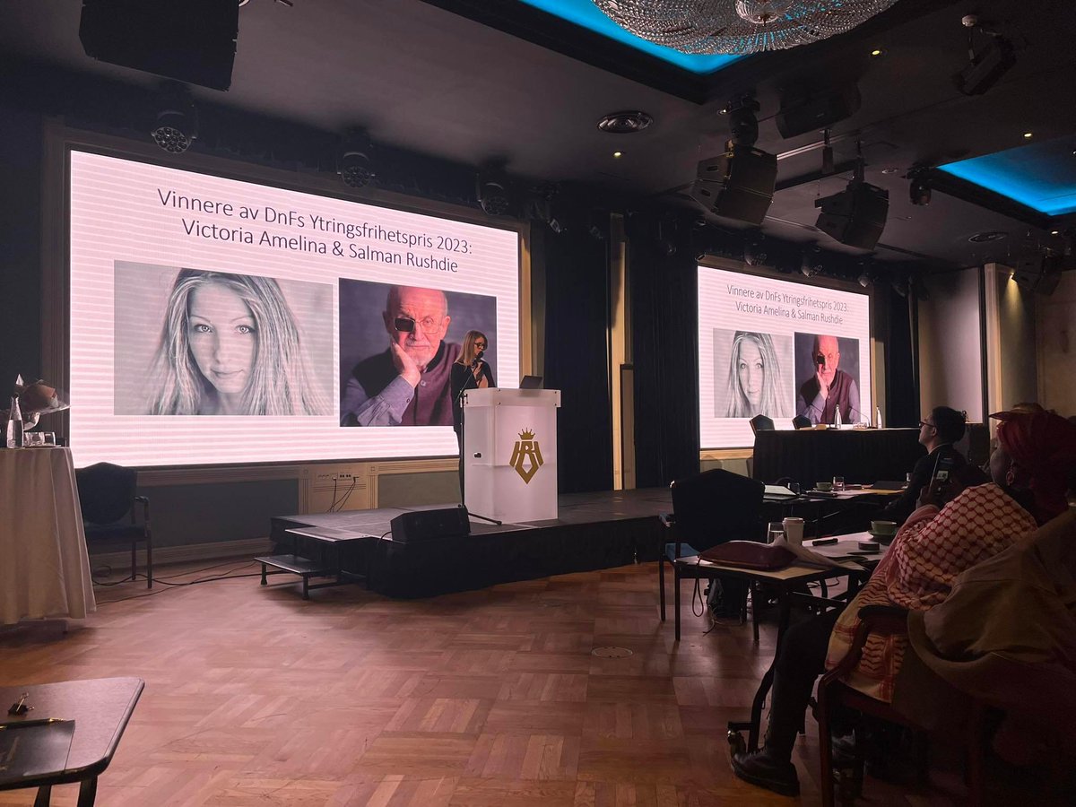 🕯 Ukrainian writer Victoria Amelina was posthumously awarded the Freedom of Expression Award in Oslo on March 9