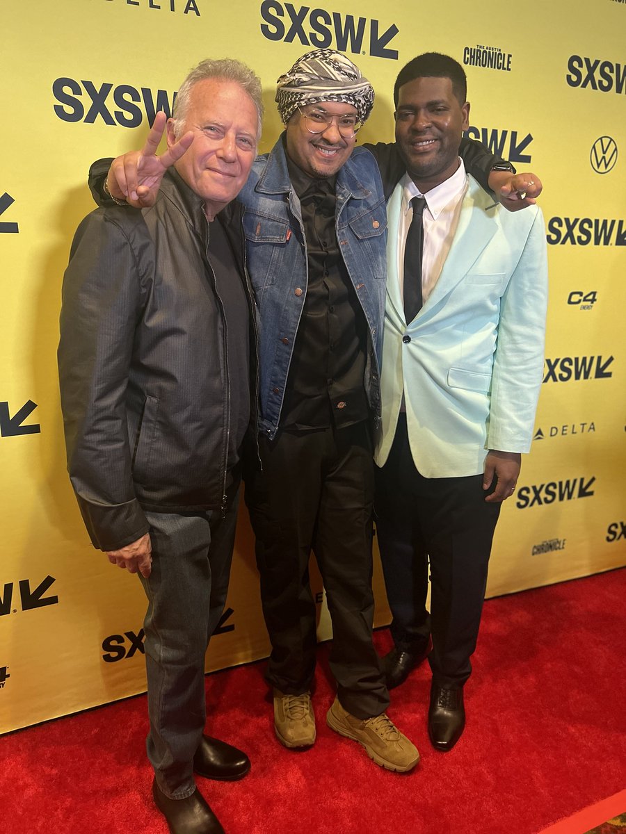 With Isaiah and Yassir Lester moments before the premier of their VERY funny movie The Gutter. (I’m told I’m still in it. We shall see)