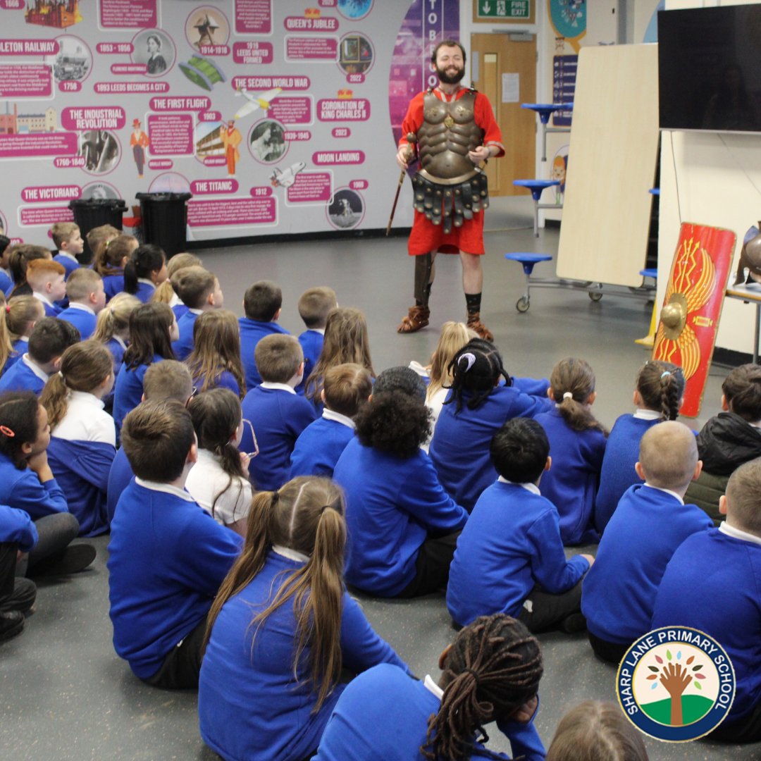 SharpLaneLeeds's tweet photo. Blyton, Bond & Walliams Classes took part in a Gladiator workshop π‘οΈ
#gladiators #leedslearning #coolclassroom #SharpLaneSchool https://t.co/R9rjUlvStN