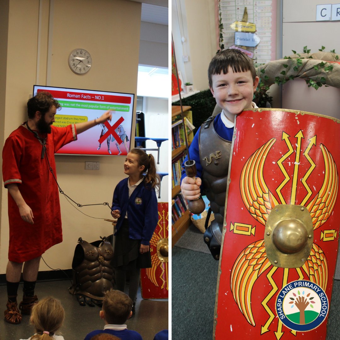 SharpLaneLeeds's tweet photo. Blyton, Bond & Walliams Classes took part in a Gladiator workshop π‘οΈ
#gladiators #leedslearning #coolclassroom #SharpLaneSchool https://t.co/R9rjUlvStN