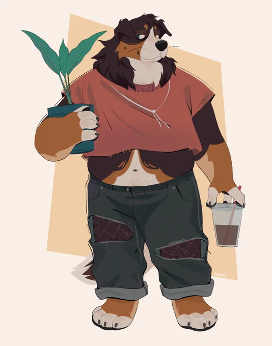 a scribbly @/zephyruspup! 