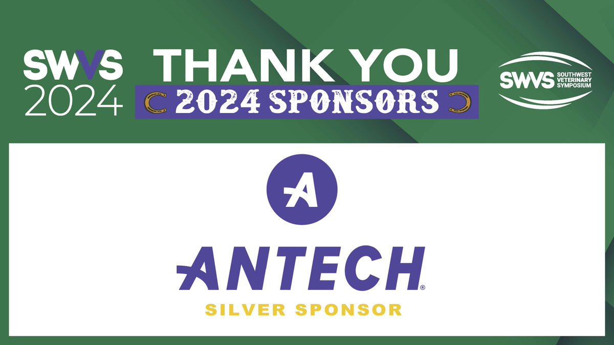 SWVS's tweet image. SWVS would like to thank #antech for their Silver Sponsorship of #SWVS24!