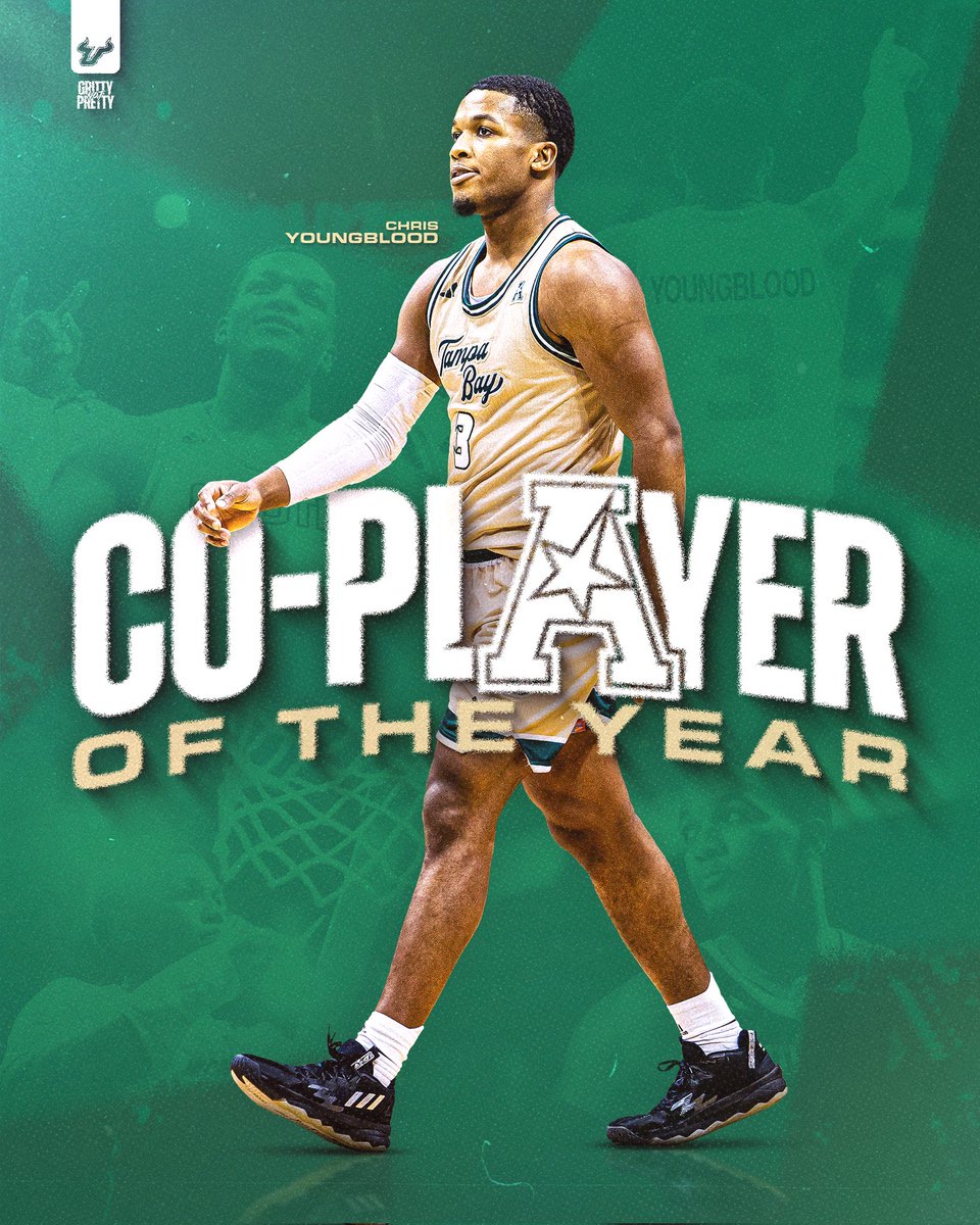 USFMBB's tweet photo. Our guy, CY!!

Congrats to @Youngbloo2Chris on being named AAC Co-Player of the Year!

#HornsUp🤘| #EDGE https://t.co/0pspYeAOJL