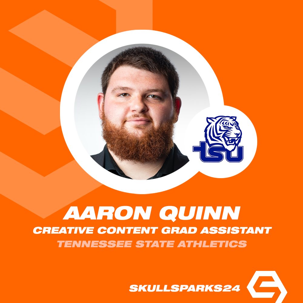 We're pleased to have <a href="/AQUINN_DESIGN/">A QUINN DESIGN</a>, Creative Content GA for the <a href="/TSU_Tigers/">Tennessee State Athletics</a>, in Tulsa to present at #SkullSparks24. Join your college sports creative family in June: skullsparks.com/conference/
