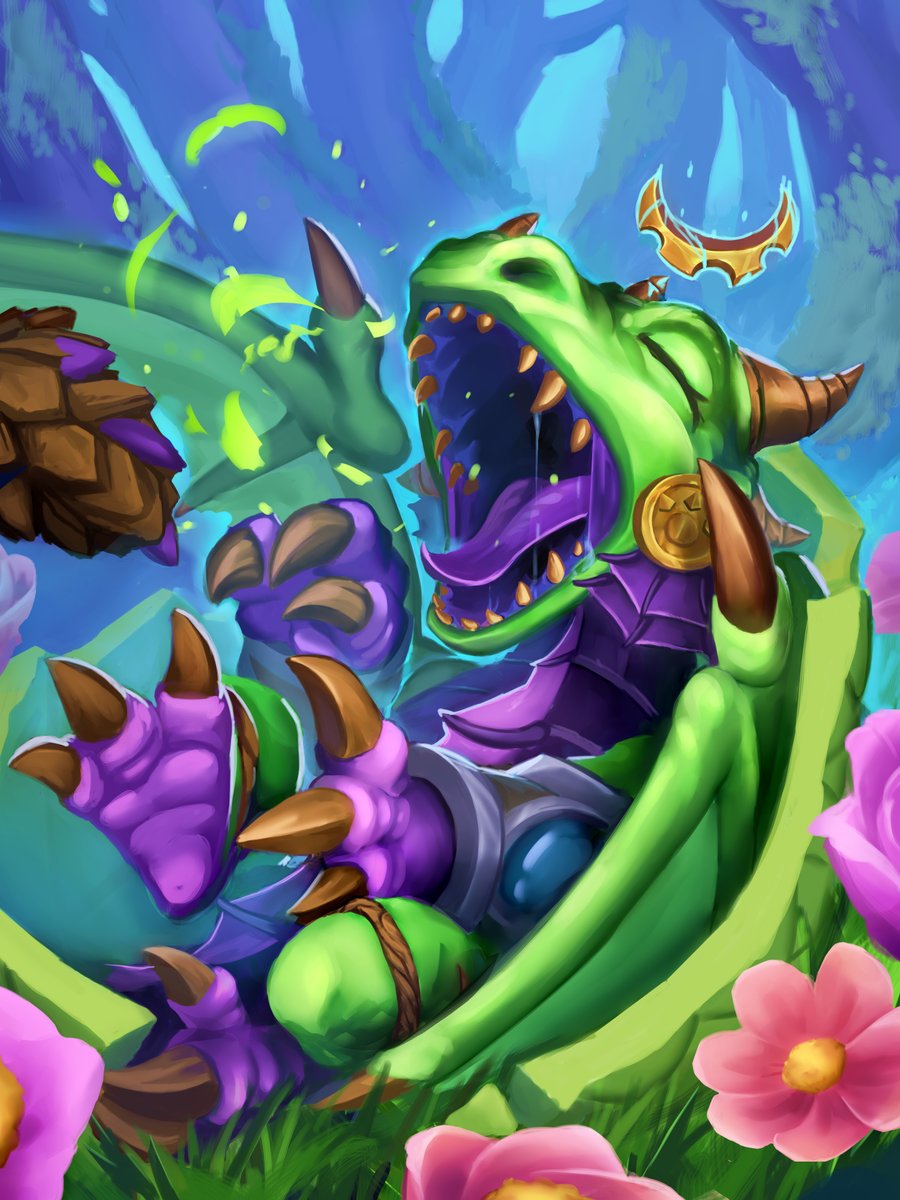 Baby Ysera the Reborn - A new Spring 🌷 'Wake up little Dreamer, the spring is here' Upgrade of the old version of Baby Ysera I did 2 years ago. #hearthstone #WoW #Warcraft #Blizzard #Worldofwarcraft #TCG #Cardgame #digitalart #illustration