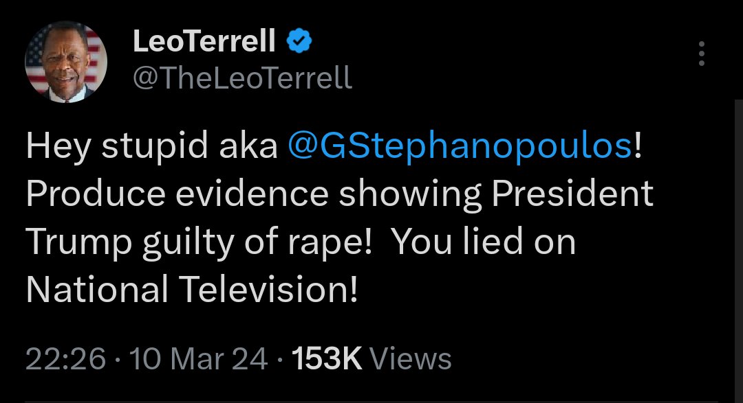 Can we agree that George Stephanopoulos is a complete turd and Donald Trump should sue the heck out of him for Defamation of Character ?