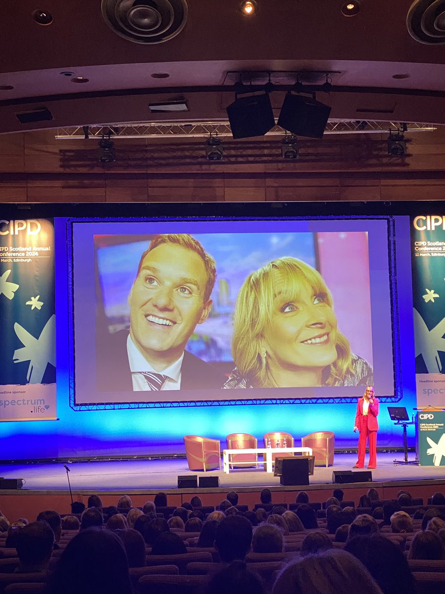 Last session of the day already! Fabulous to hear from @louiseminchin about how critical it is to keep women of menopause age in their jobs at all cost. Also where can one purchase a cerise pink trouser suit please? #CIPDScotConf24