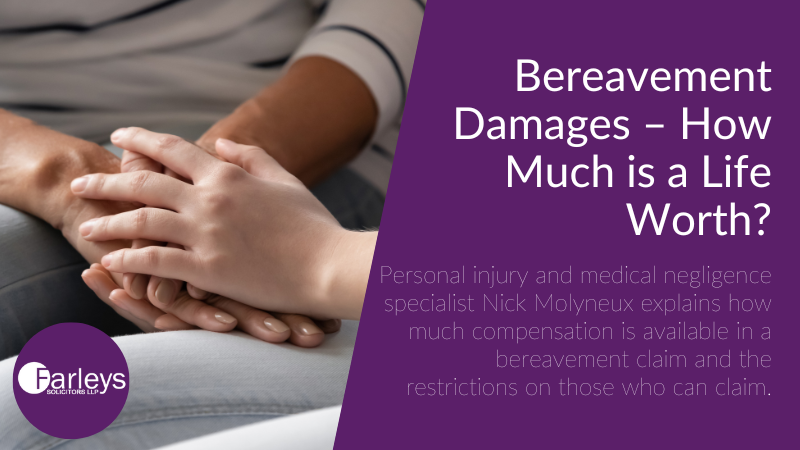 FarleysLaw's tweet image. It's a commonly held belief that you can't put a price on the life of a loved one but when it comes to bereavement damages, a sum must be set, but it's probably not what you think...

Nick Molyneux explains: bit.ly/2Tkbgf9