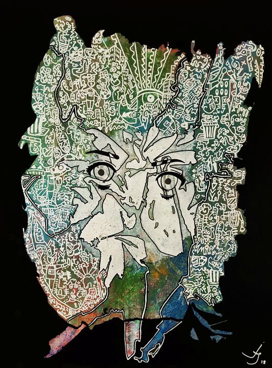swingalingprods's tweet photo. Art of the Day: "Broken mirror world". Buy at: https://t.co/2tshRO1cmA https://t.co/Ol29ErEND5