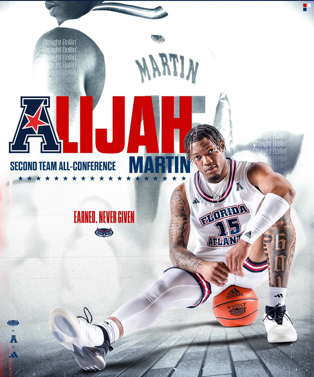 Alijah Martin named AAC Second Team All-Conference 💪 #WinningInParadise