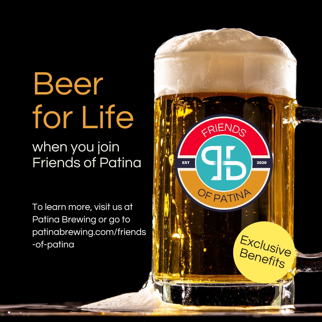 PatinaBrewing's tweet photo. We're thrilled to share that Patina has been featured in a fantastic article on Daily Hive! Our unique "Beer for Life" membership, a celebration of community and craft beer, has caught some attention. This is more than just about enjoying premium craft beer; https://t.co/gpGHYLLXuv