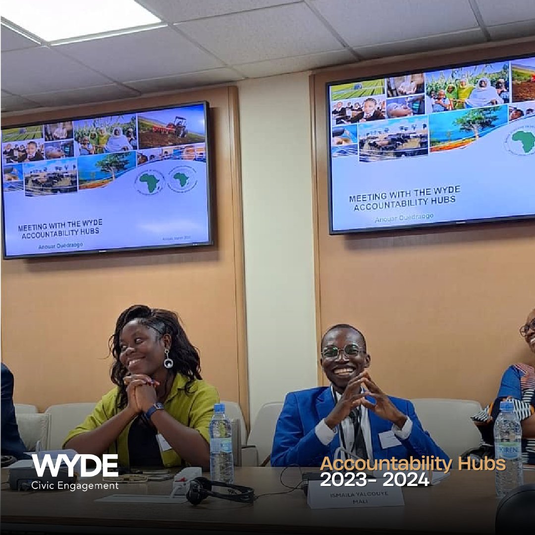 Les jeunes leaders de WYDE Accountability Hubs ont eu le plaisir de rencontrer l'African Development Bank Group (<a href="/AfDB_Group/">African Development Bank Group</a>) en Côte d'Ivoire autour d'un échange sur leur travail pour promouvoir le développement durable, les jeunes sur le marché du travail et l'entrepreneuriat