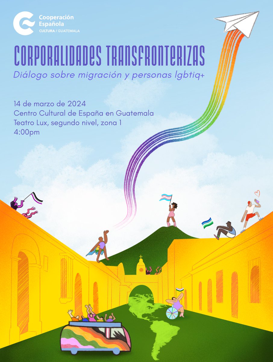 📢 Únete al conversatorio: 'Corporalidades Transfronterizas. Diálogo sobre migración y personas LGBATIQ+' Organizado por @FondoFCAM 🗣️Exploraremos las complejas realidades migratorias que enfrentan las personas LGBATIQ+. 📆14 de marzo ⏰16:00 H