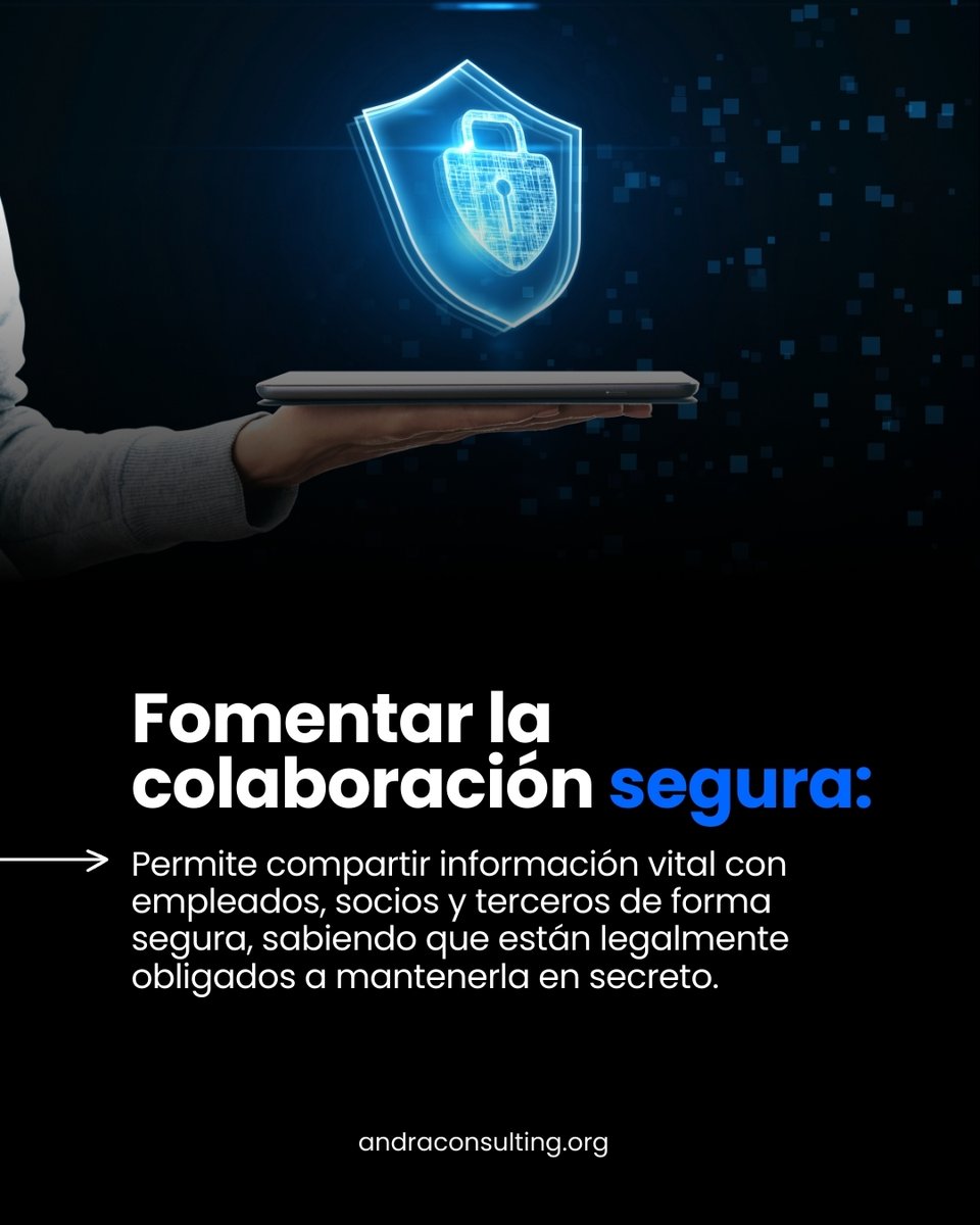ConsultingAndra's tweet photo. En el mundo empresarial, asegurar la protección de estos activos es crucial para mantener la ventaja competitiva y fomentar la innovación. 

Aquí es donde entra en juego el Acuerdo de Confidencialidad (NDA).   

#Innovación #AcuerdoDeConfidencialidad #EmpresasSeguras https://t.co/t8goRxj9cd