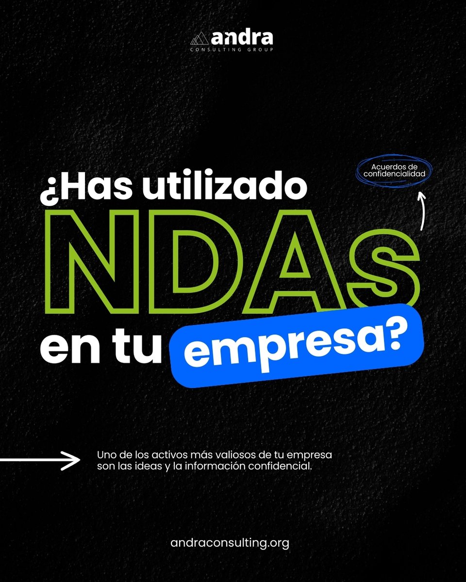 ConsultingAndra's tweet photo. En el mundo empresarial, asegurar la protección de estos activos es crucial para mantener la ventaja competitiva y fomentar la innovación. 

Aquí es donde entra en juego el Acuerdo de Confidencialidad (NDA).   

#Innovación #AcuerdoDeConfidencialidad #EmpresasSeguras https://t.co/t8goRxj9cd