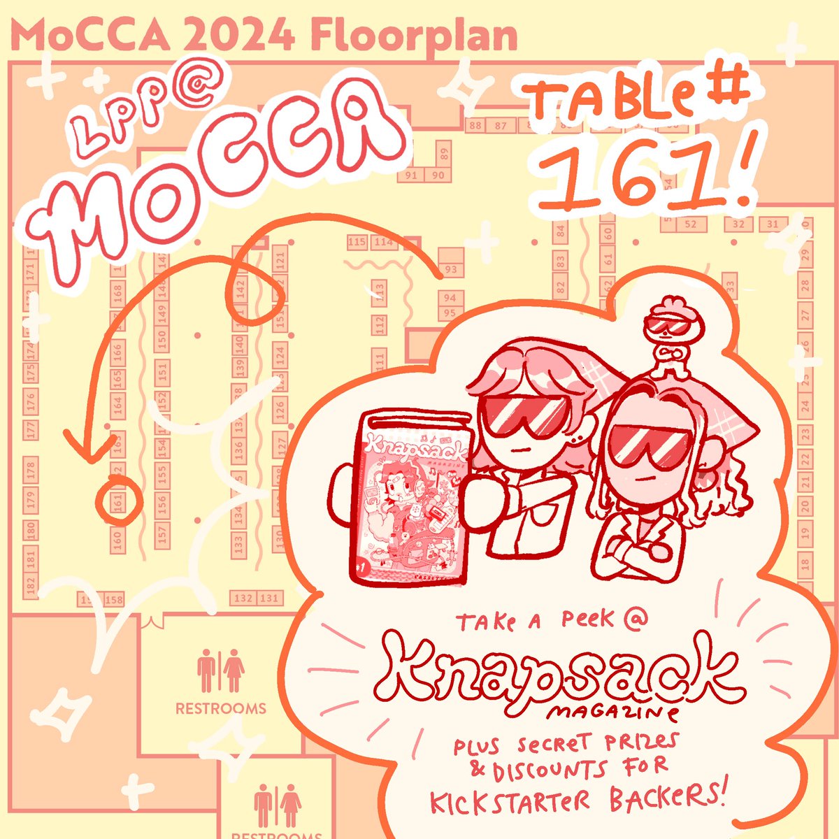 we will be at MOCCA FEST this weekend, march 16-17 in NYC 🍎 we'll have a sneak peak of KNAPSACK MAGAZINE and some other cool stuff!!!!! if you back/have backed our kickstarter we'll have some prizes and discounts for ya 😋 come say hi!!
