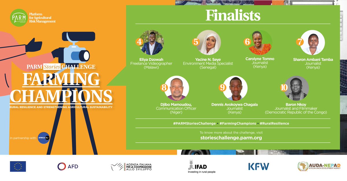 #Throwback
Three months ago, the #PARMStoriesChallenge unveiled its winners and finalists! 🏆

Watch the🔟 winning videos and be inspired by the stories of resilience of #FarmingChampions from all around the world:  storieschallenge.parm.org/finalists/

#RuralResilience #WorldFoodDay