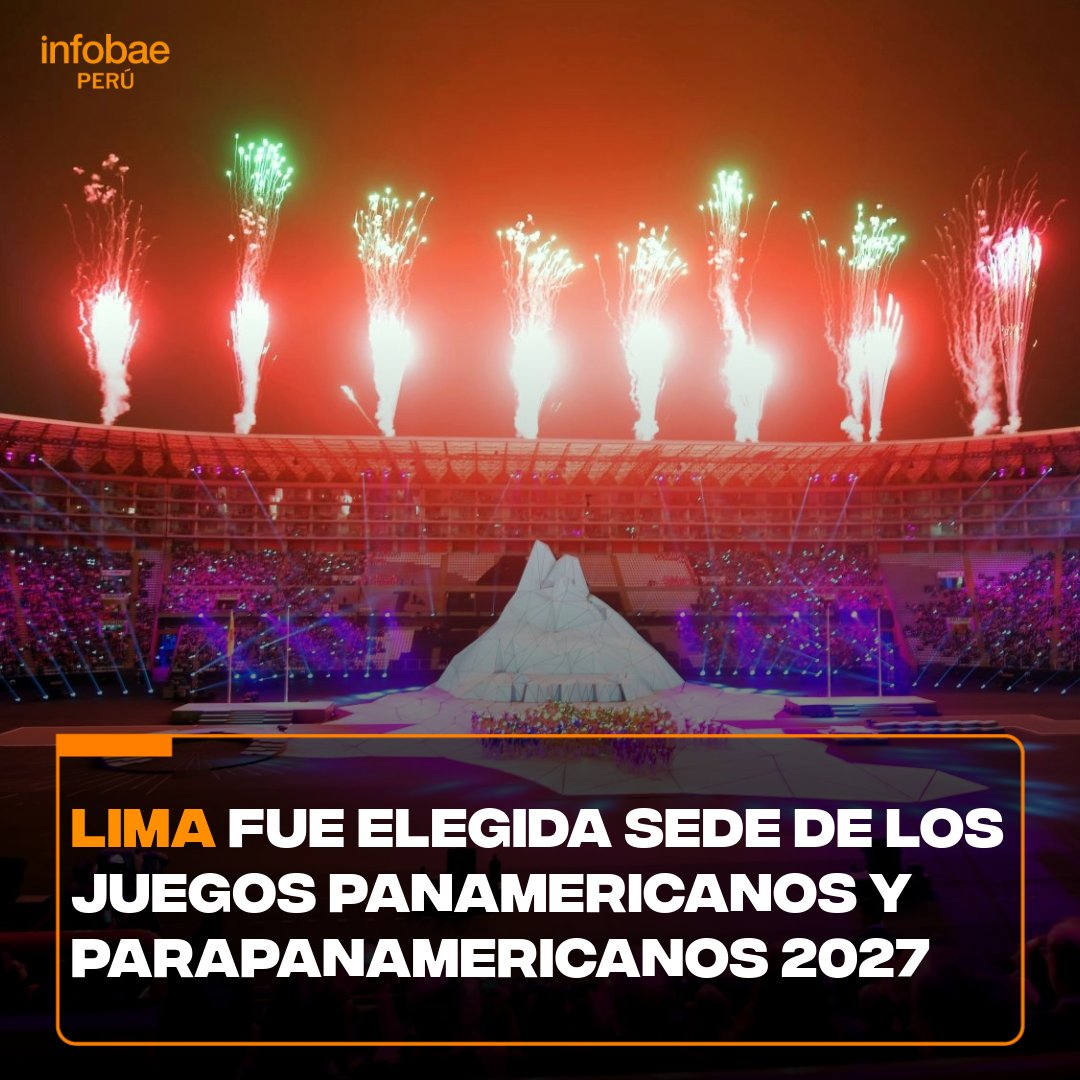 infobaeperu's tweet photo. ¡Grata noticia para nuestro país! 🇵🇪 Perú expuso de manera formal su propuesta con el objetivo de ganar la elección y albergar, por segunda vez en su historia, la próxima edición de la competencia multideportiva más importante de todas.🫶

📌 Más información ▶ https://t.co/EpVG2G46tO