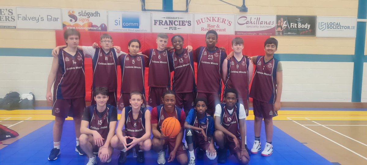 🏀🏆Our 2nd year basketball team are through to the south west semi final on Thursday after a good win over Killorgan Community College today. Well done boys. Thank you to their coaches Ms Kavanagh and Mr Naughton for the photo!