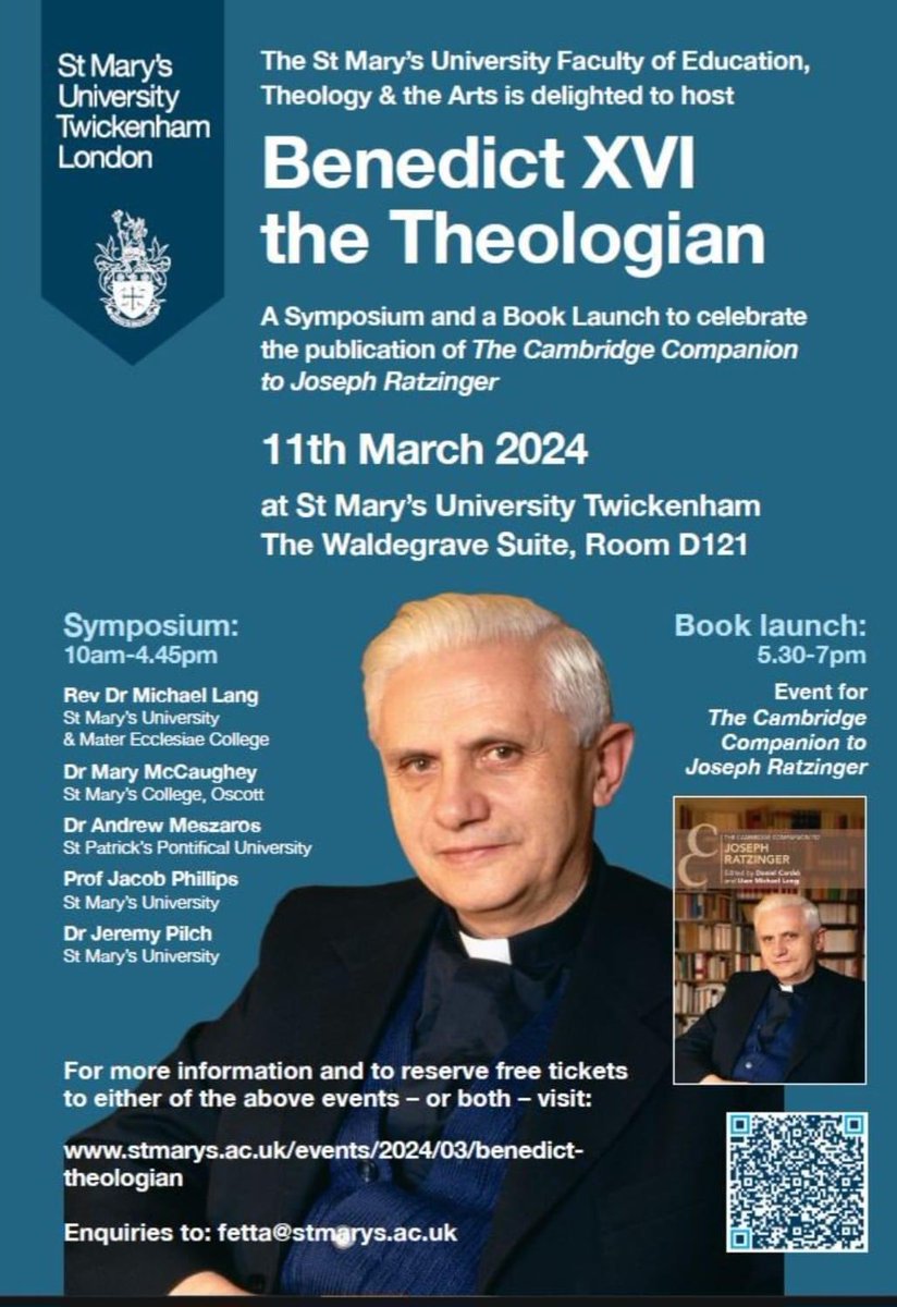 It was good to be at <a href="/YourStMarys/">St Mary's University</a> yesterday for a day of presentations, networking, and conversations. Thank you to <a href="/OratoryParochus/">Uwe Michael Lang</a> and <a href="/Counteredlogos/">Jacob Phillips</a> for organising an excellent event.