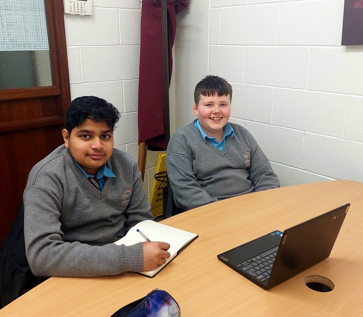 Thank you to Pranav and John for representing the student council at today's online ERST meeting! Thank you to Ms Hennessy for the photo! @ERSTIRELAND