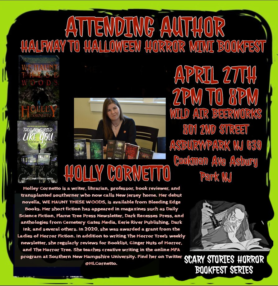 Scarybookfest's tweet photo. Holley Cornetto will be at our mini horror bookfest in April. https://t.co/u1liw8qULT