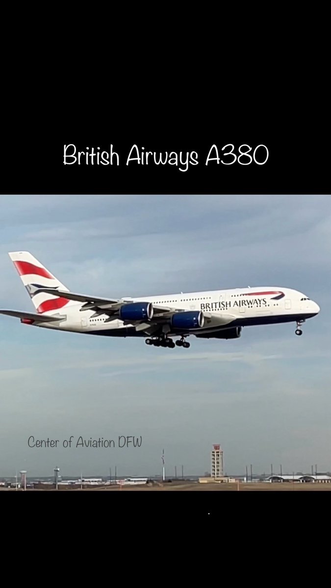 British Airways A380 Landing DFW ✈️ youtube.com/shorts/xAvVKU-… #centerofaviation #avgeek #aviation #avgeeks #aviationphotography #planespotting #planes #planespotter #aviationgeek #aviationlovers #a380 #airbus #airbus380 #dfw #dfwairport #lhr #London