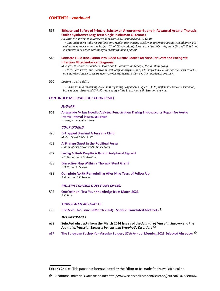 EJVES (@ejves_esvs) on Twitter photo Hot off the press! The March issue and #EJVESToC are now available online, including a three society consensus document on exercise therapy for PAD and much moreš! <a href="/Jonnyboyle1/">Jonathan Boyle</a> <a href="/IVanherzeele/">isabelle vanherzeele</a>
<a href="/KevinMani7/">Kevin Mani</a> <a href="/VASCevidence/">GermanVasc@CA_Behrendt</a> <a href="/TwineVasc/">Chris Twine</a> <a href="/CarlotaFPrendes/">Carlota Fernandez Prendes</a> <a href="/jmills1955/">Joseph L. Mills MD</a> <a href="/NZVascular/">Oliver Lyons</a> Hot off the press! The March issue and #EJVESToC are now available online, including a three society consensus document on exercise therapy for PAD and much moreš! <a href="/Jonnyboyle1/">Jonathan Boyle</a> <a href="/IVanherzeele/">isabelle vanherzeele</a>
<a href="/KevinMani7/">Kevin Mani</a> <a href="/VASCevidence/">GermanVasc@CA_Behrendt</a> <a href="/TwineVasc/">Chris Twine</a> <a href="/CarlotaFPrendes/">Carlota Fernandez Prendes</a> <a href="/jmills1955/">Joseph L. Mills MD</a> <a href="/NZVascular/">Oliver Lyons</a>