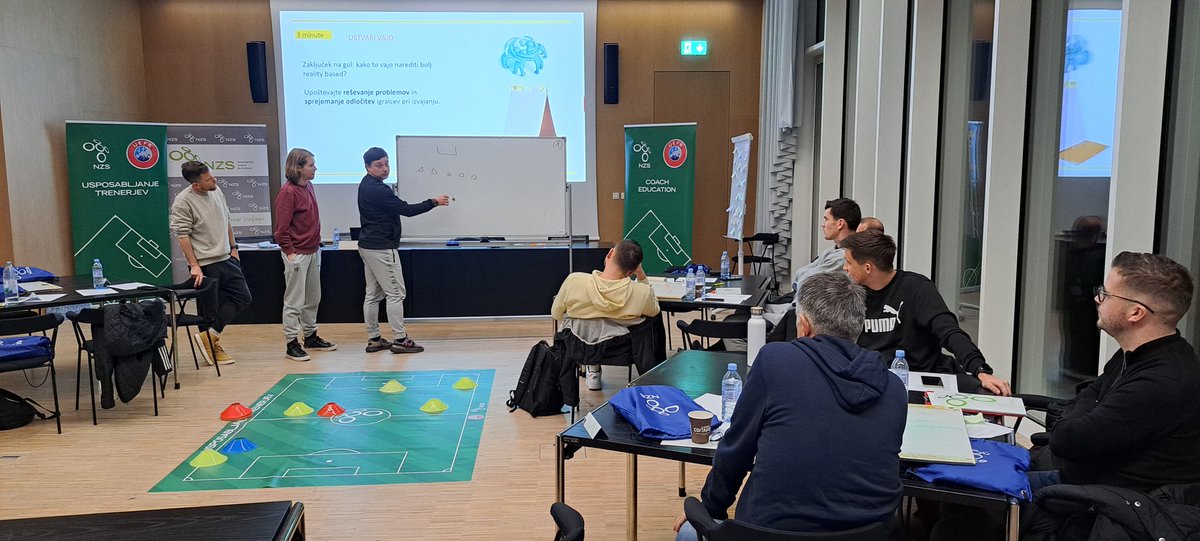 KolmanSasa's tweet image. Every year and with each course we try to make experience in education better for our coaches. 2nd edition of UEFA Youth B course and cant wait for June when we start with UEFA Elite Youth A for the first time. 
🇸🇮⚽️📖👩‍🎓
#realitybasedlearning #adultlearningprinciples
#improving