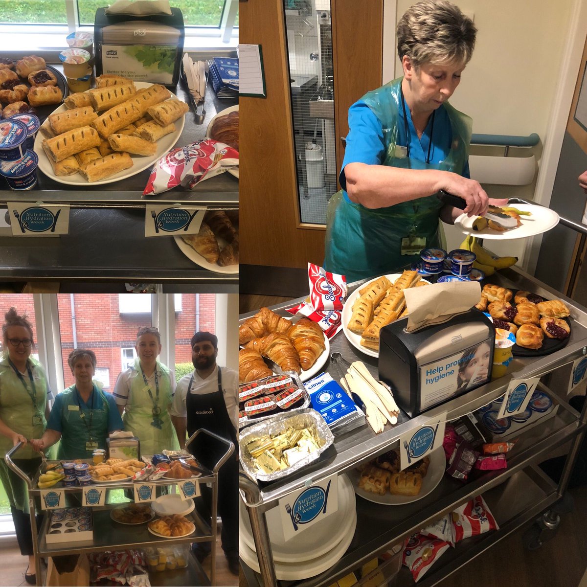 Happy snacky Tuesday everyone and happy nutrition and hydration week. Thank you to everyone who has contributed. What a great team on Pearce ward helping patients getting extra snacks! @PearceWardMFT @MFT_CSSAHPs @bda_cf #NutritionAndHydrationWeek