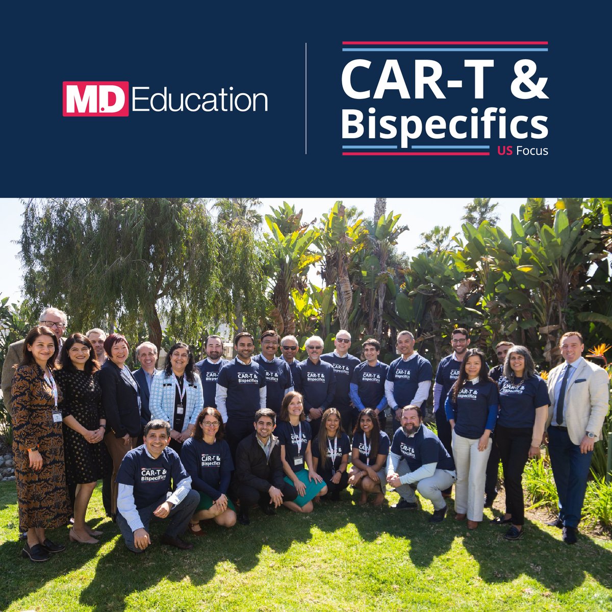 It was great to see everyone at our CAR-T & Bispecifics US Focus Meeting last week, it was a brilliant few days and great discussions were had! Thank you to the chairs, @NitinJainMD, @NoopurRajeMD and Sattva Neelapu! Register now for online content 👉  bit.ly/4afUOR0