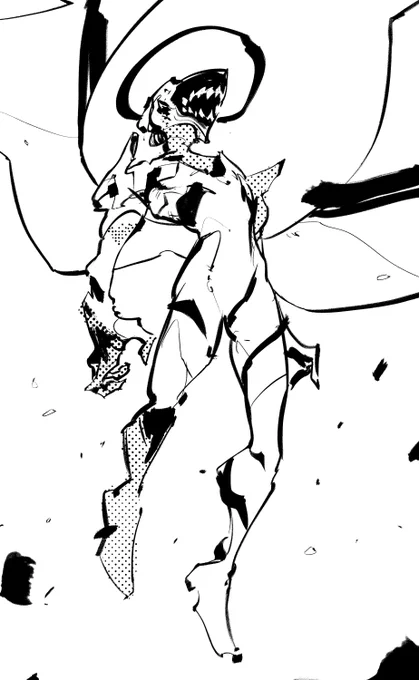 Messy inks and my Evangelion-filled brain 