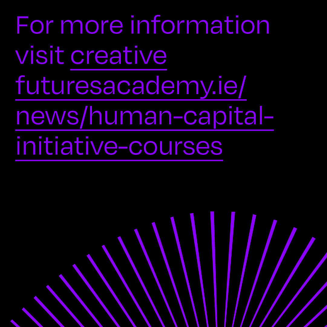 Creative Futures Academy students at IADT will benefit from a 50% fees reduction across a range of courses in 2024 & 2025 as IADT is awarded a total of €119,480 under HCI Pillar 3 Micro-Credential Learner Fee Subsidy funding. Read more: iadt.ie/news/iadt-anno…