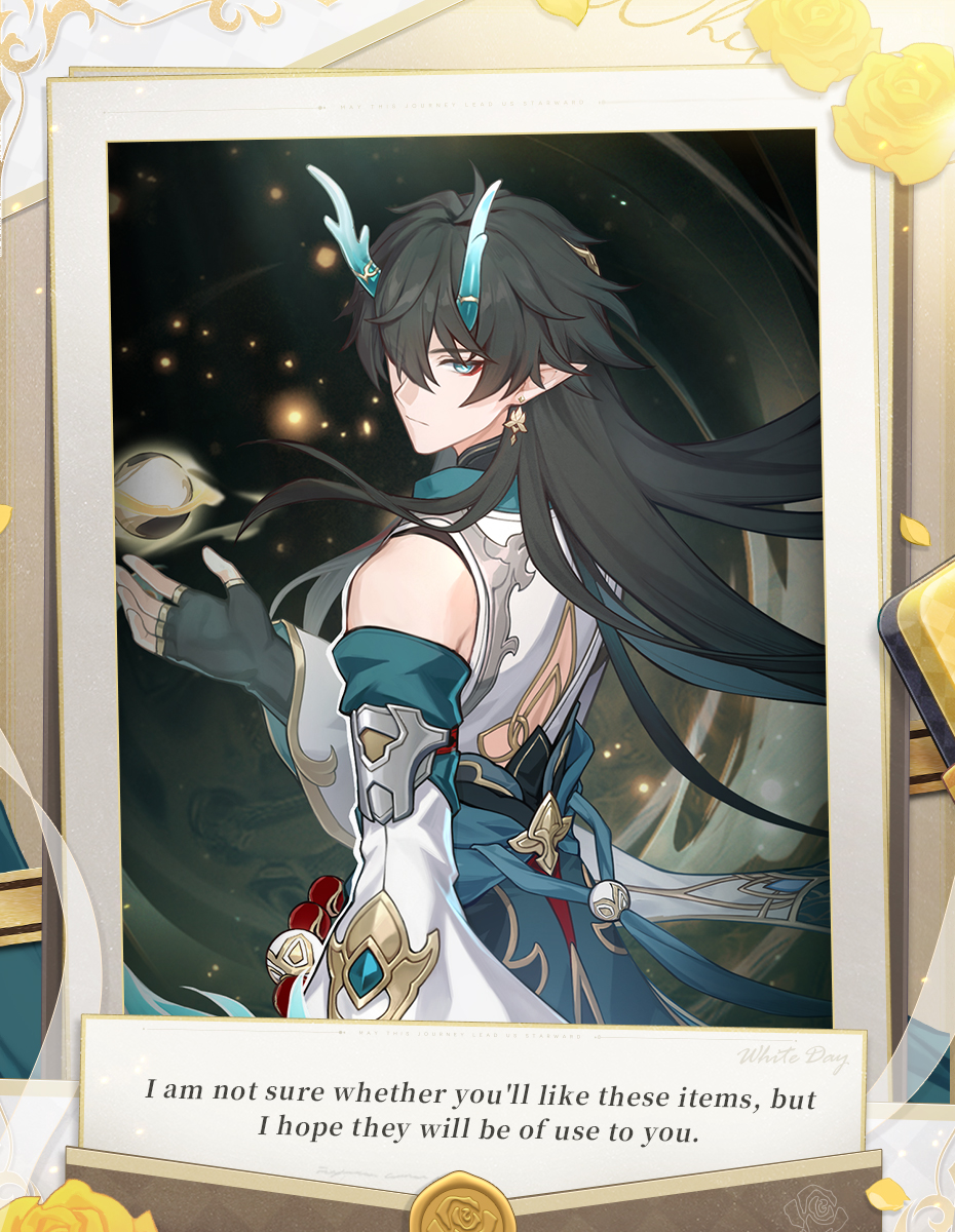 honkaistarrail's tweet photo. @chocobo_airu Thank you for participating in #HSRValentines2024!

The return gift from #DHIL is here!✨
 Please redeem it in-game: 【2B8PN53ABVQT】
※ Deadline: 2024/03/20 00:00 (UTC+8)

▼ Get your in-game gift
https://t.co/vk4p1DN2W4 https://t.co/FD8I17eXni