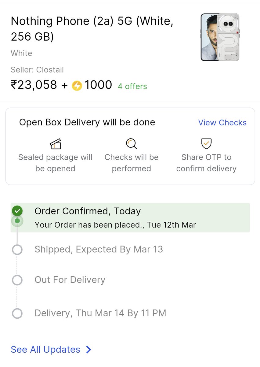 VibsTechIN's tweet image. Ordered Nothing Phone ✌🏻a
@getpeid @nothingindia 🇮🇳