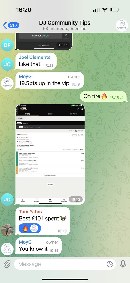 DJCommunityTips's tweet image. “Best £10 ever spent” 19.5 points up today alone with bets still running, BOOKIE BASHING at its finest‼️