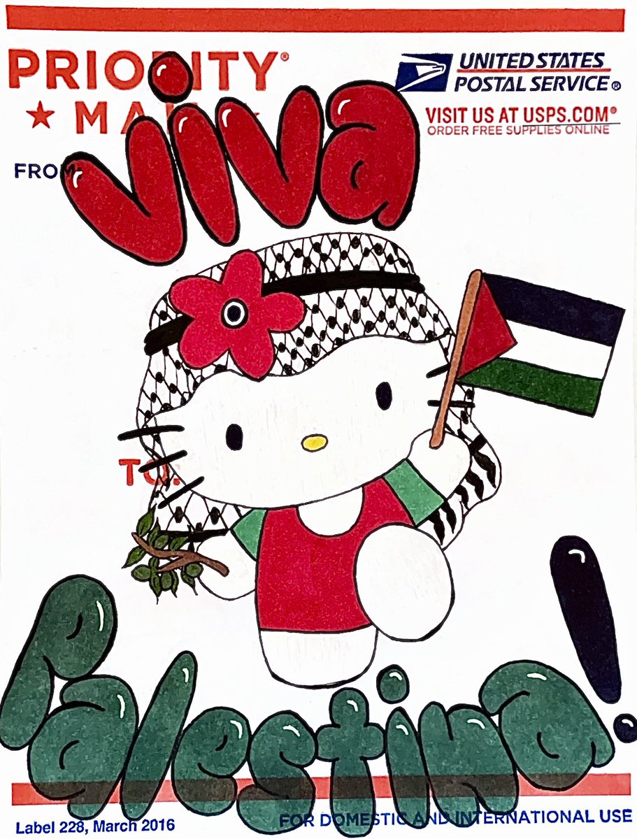 she has no mouth but she has a voice, and she says #FreePalestine 🇵🇸❤️